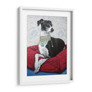Greyhound Italiano En Rojo - Nina Ramos | Cuadro decorativo de Canvas Lab