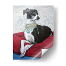 Greyhound Italiano En Rojo - Nina Ramos | Cuadro decorativo de Canvas Lab