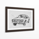 Sketch De Coche Clásico Iii - Jacob Green | Cuadro decorativo de Canvas Lab