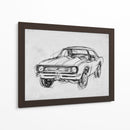 Sketch De Coche Clásico Iii - Jacob Green | Cuadro decorativo de Canvas Lab