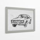 Sketch De Coche Clásico Iii - Jacob Green | Cuadro decorativo de Canvas Lab