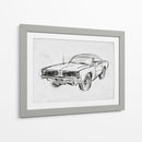 Bosquejo De Coche Clásico Iv - Jacob Green | Cuadro decorativo de Canvas Lab