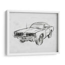 Bosquejo De Coche Clásico Iv - Jacob Green | Cuadro decorativo de Canvas Lab