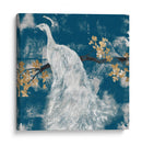 Peacock Blanco En Índigo Ii - Jennifer Goldberger | Cuadro decorativo de Canvas Lab