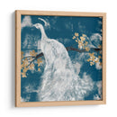 Peacock Blanco En Índigo Ii - Jennifer Goldberger | Cuadro decorativo de Canvas Lab