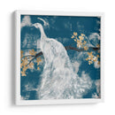 Peacock Blanco En Índigo Ii - Jennifer Goldberger | Cuadro decorativo de Canvas Lab