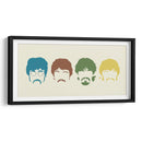Siluetas de The Beatles | Cuadro decorativo de Canvas Lab