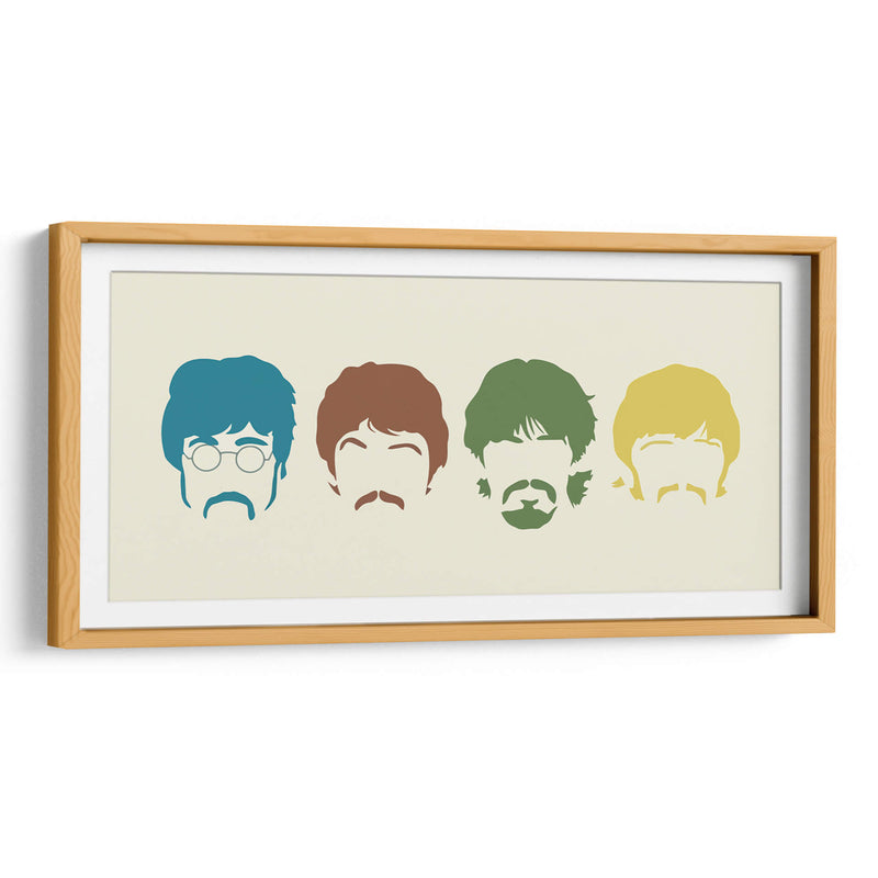 Siluetas de The Beatles | Cuadro decorativo de Canvas Lab