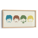 Siluetas de The Beatles | Cuadro decorativo de Canvas Lab