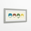 Siluetas de The Beatles | Cuadro decorativo de Canvas Lab