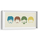 Siluetas de The Beatles | Cuadro decorativo de Canvas Lab