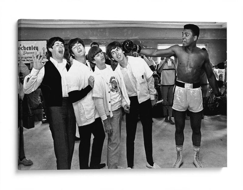The Beatles con Muhammad Ali | Cuadro decorativo de Canvas Lab