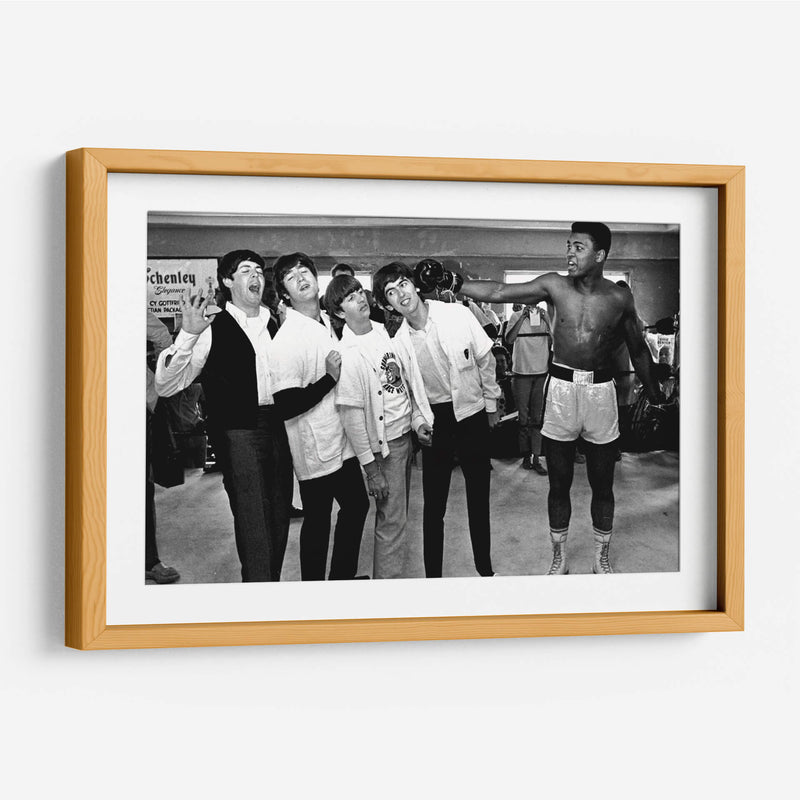 The Beatles con Muhammad Ali | Cuadro decorativo de Canvas Lab