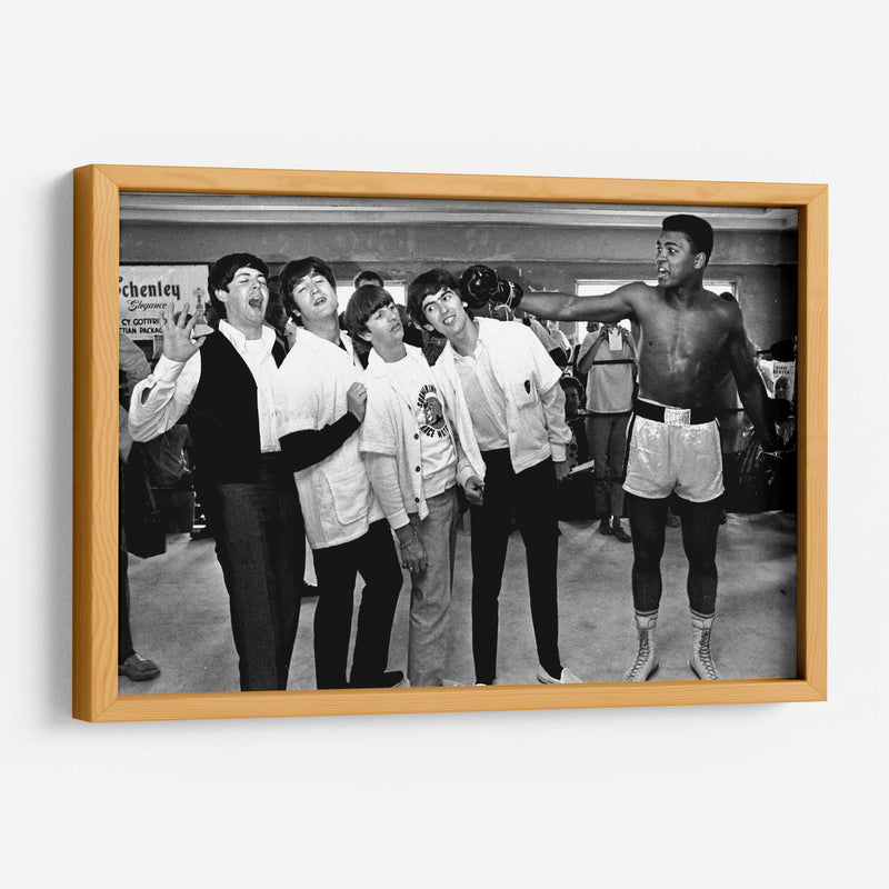 The Beatles con Muhammad Ali | Cuadro decorativo de Canvas Lab
