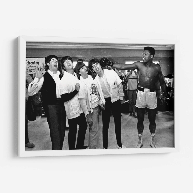 The Beatles con Muhammad Ali | Cuadro decorativo de Canvas Lab