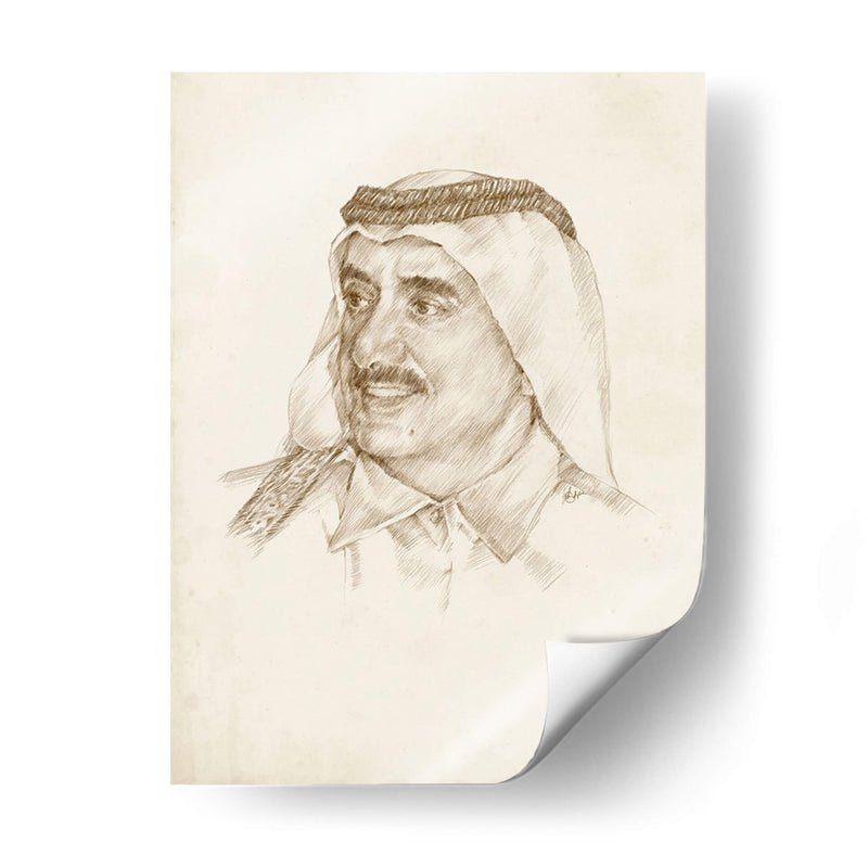 Late Sheikh Maktoum Bin Rashid Al Maktoum - Ethan Harper | Cuadro decorativo de Canvas Lab