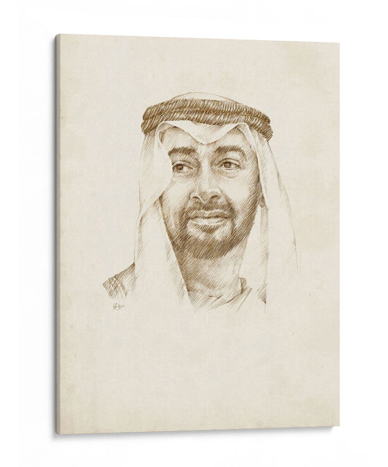 Sheikh Mohammed Bin Zayed Al Nahyan - Ethan Harper | Cuadro decorativo de Canvas Lab