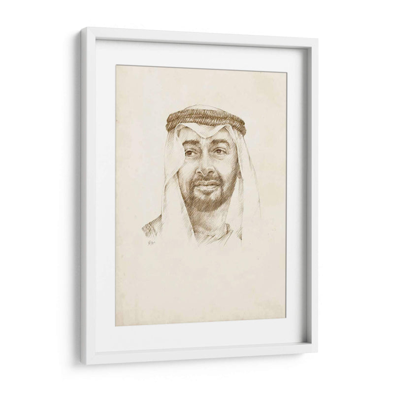 Sheikh Mohammed Bin Zayed Al Nahyan - Ethan Harper | Cuadro decorativo de Canvas Lab