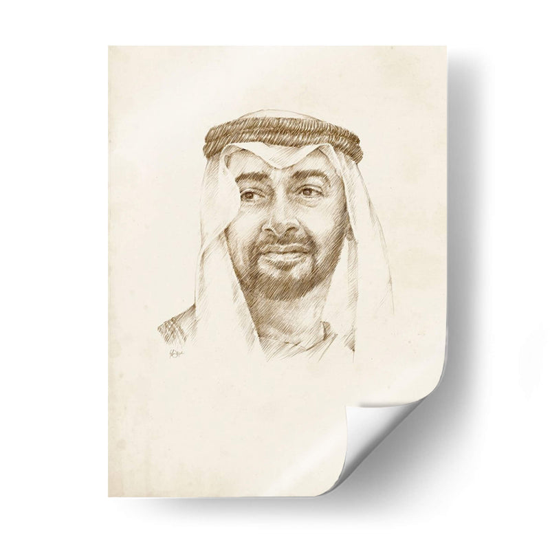 Sheikh Mohammed Bin Zayed Al Nahyan - Ethan Harper | Cuadro decorativo de Canvas Lab