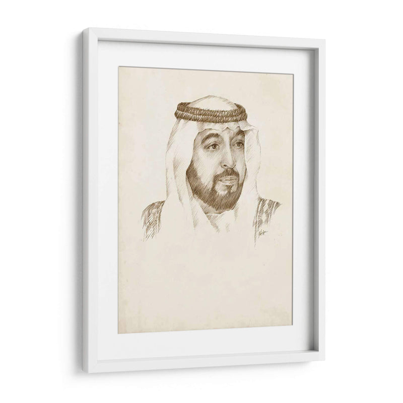 Sheikh Khalifa Bin Zayed Al Nahyan - Ethan Harper | Cuadro decorativo de Canvas Lab