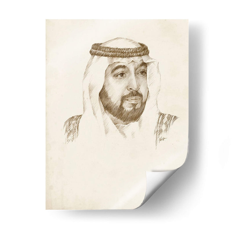 Sheikh Khalifa Bin Zayed Al Nahyan - Ethan Harper | Cuadro decorativo de Canvas Lab