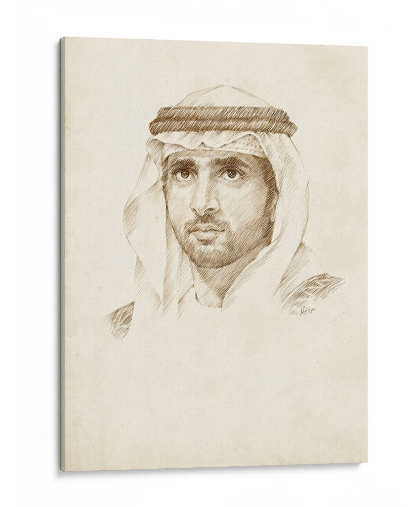 Sheikh Hamdan Bin Mohammed Bin Rashid Al Maktoum - Ethan Harper | Cuadro decorativo de Canvas Lab