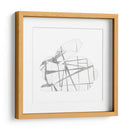 Conejo Geométrico En Plata I - Jennifer Goldberger | Cuadro decorativo de Canvas Lab