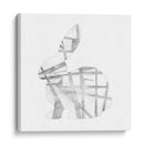 Conejo Geométrico En Silver Iii - Jennifer Goldberger | Cuadro decorativo de Canvas Lab