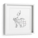 Conejo Geométrico En Silver Iii - Jennifer Goldberger | Cuadro decorativo de Canvas Lab