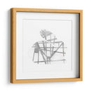 Conejo Geométrico En Silver Iv - Jennifer Goldberger | Cuadro decorativo de Canvas Lab