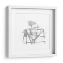 Conejo Geométrico En Silver Iv - Jennifer Goldberger | Cuadro decorativo de Canvas Lab