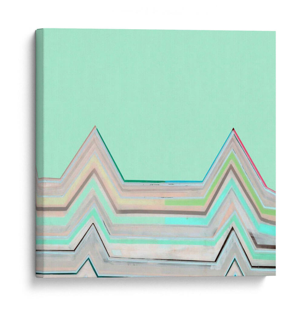 Aqua Zig Zag I - Thomas Brown | Cuadro decorativo de Canvas Lab