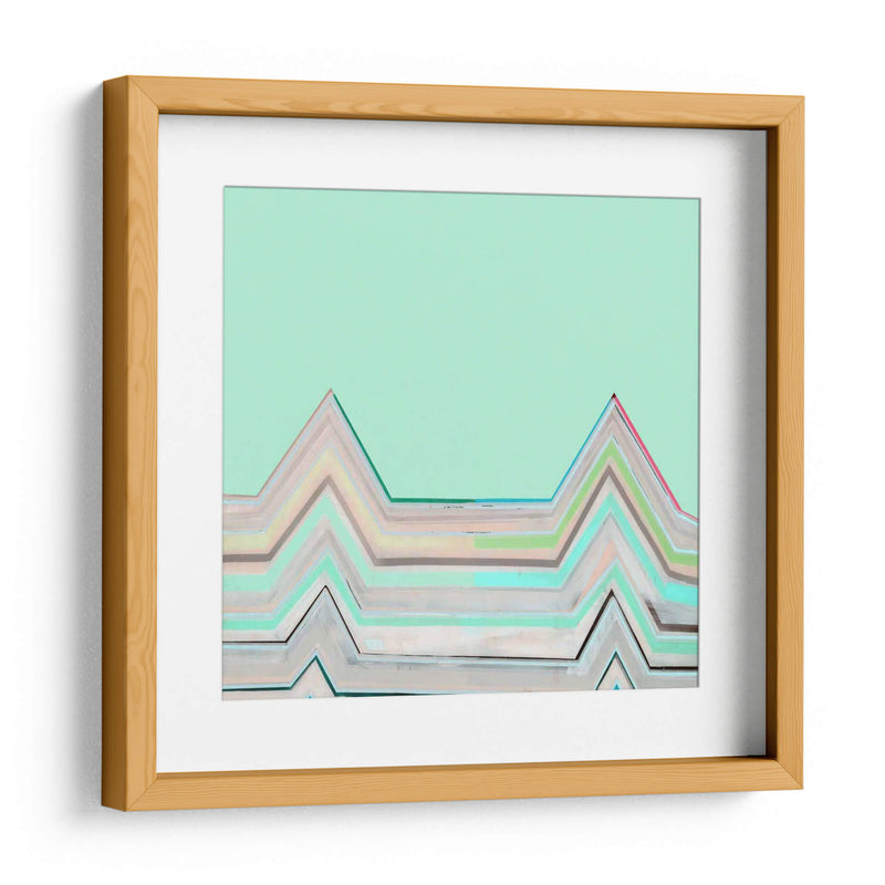 Aqua Zig Zag I - Thomas Brown | Cuadro decorativo de Canvas Lab