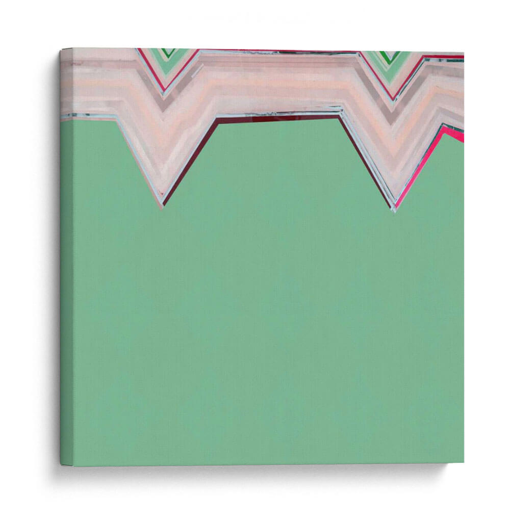 Aqua Zig Zag Iii - Thomas Brown | Cuadro decorativo de Canvas Lab