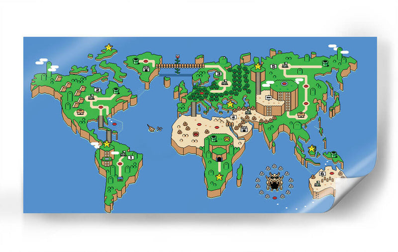 El Mundo de Mario | Cuadro decorativo de Canvas Lab