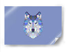 Lobo geométrico | Cuadro decorativo de Canvas Lab