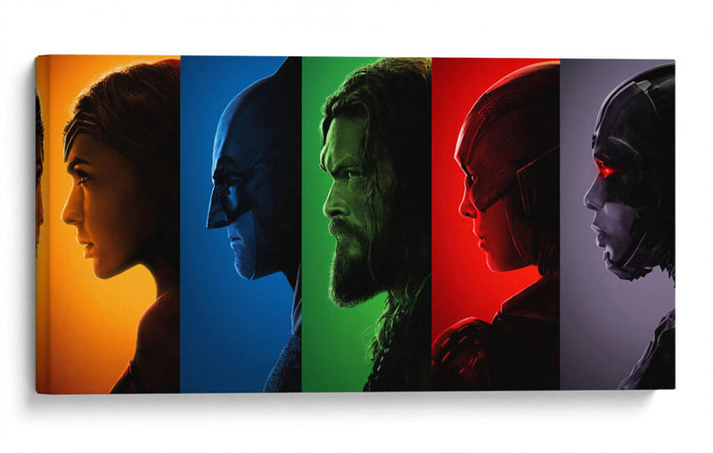 La Liga de la Justicia Colores | Cuadro decorativo de Canvas Lab