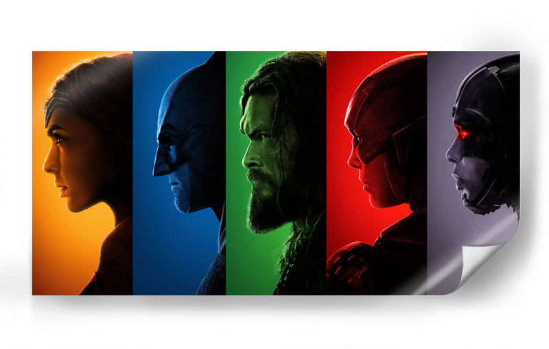 La Liga de la Justicia Colores | Cuadro decorativo de Canvas Lab