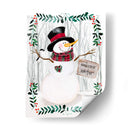Folk Snowman Forest I - Jennifer Paxton Parker | Cuadro decorativo de Canvas Lab