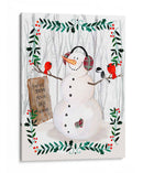 Folk Snowman Forest Ii - Jennifer Paxton Parker | Cuadro decorativo de Canvas Lab