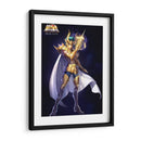 Shura de Capricornio con armadura dorada | Cuadro decorativo de Canvas Lab