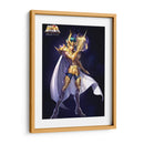 Shura de Capricornio con armadura dorada | Cuadro decorativo de Canvas Lab