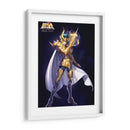 Shura de Capricornio con armadura dorada | Cuadro decorativo de Canvas Lab