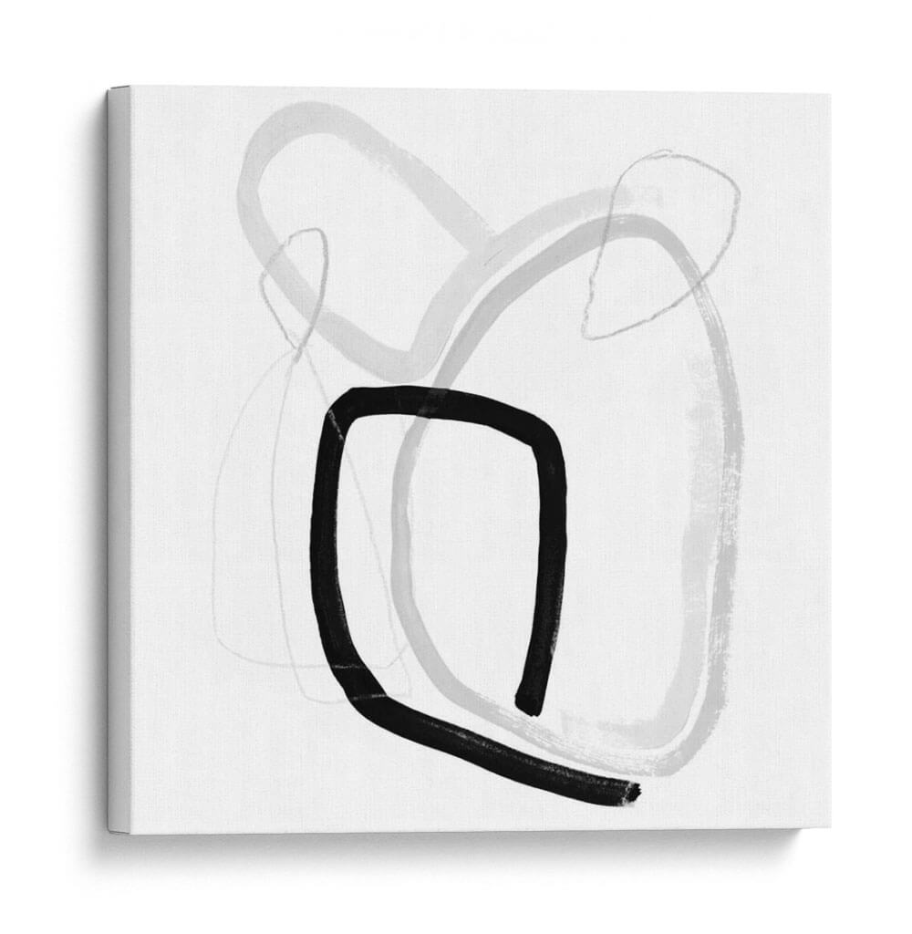 Vibración Negra Y Gris Ii - Victoria Borges | Cuadro decorativo de Canvas Lab