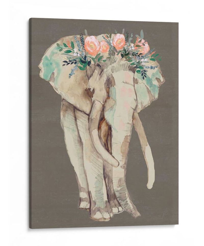 Flor Corona Elefante I - Jennifer Goldberger | Cuadro decorativo de Canvas Lab