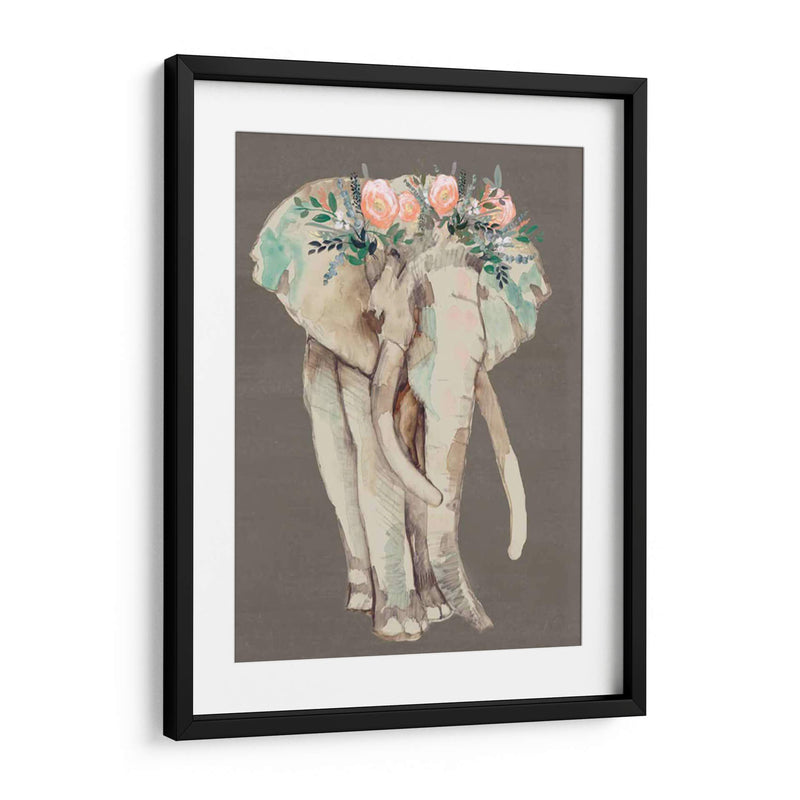 Flor Corona Elefante I - Jennifer Goldberger | Cuadro decorativo de Canvas Lab