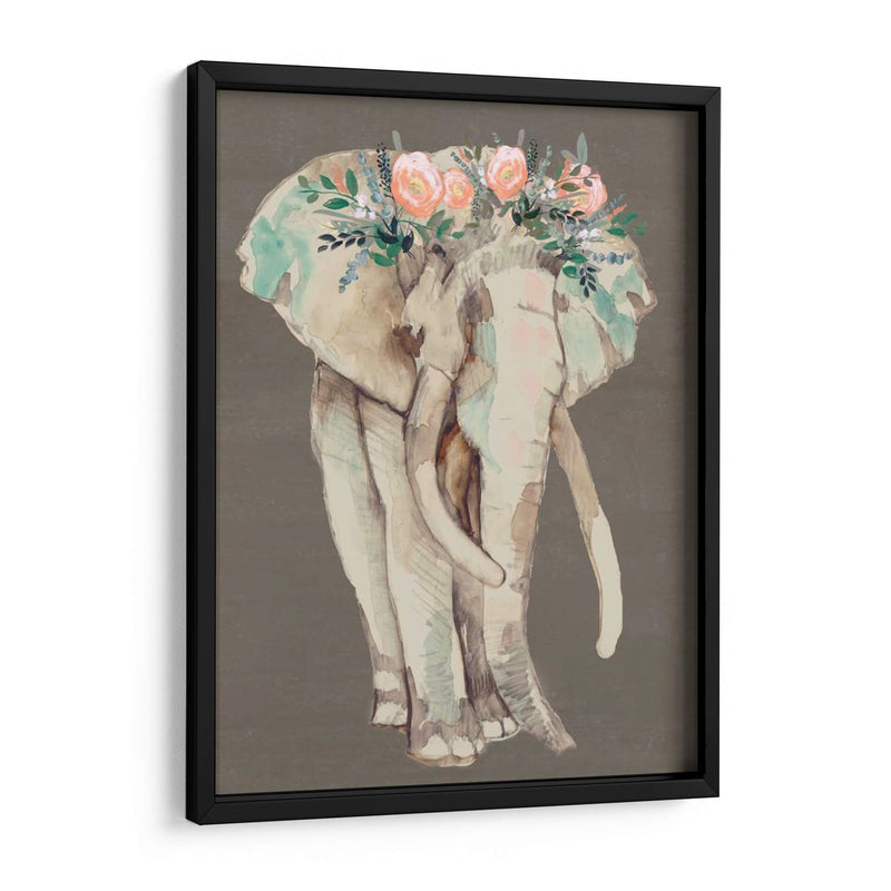 Flor Corona Elefante I - Jennifer Goldberger | Cuadro decorativo de Canvas Lab