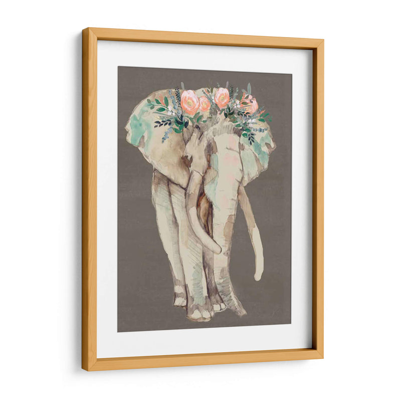 Flor Corona Elefante I - Jennifer Goldberger | Cuadro decorativo de Canvas Lab