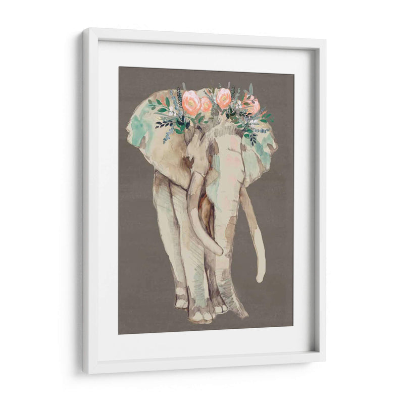 Flor Corona Elefante I - Jennifer Goldberger | Cuadro decorativo de Canvas Lab