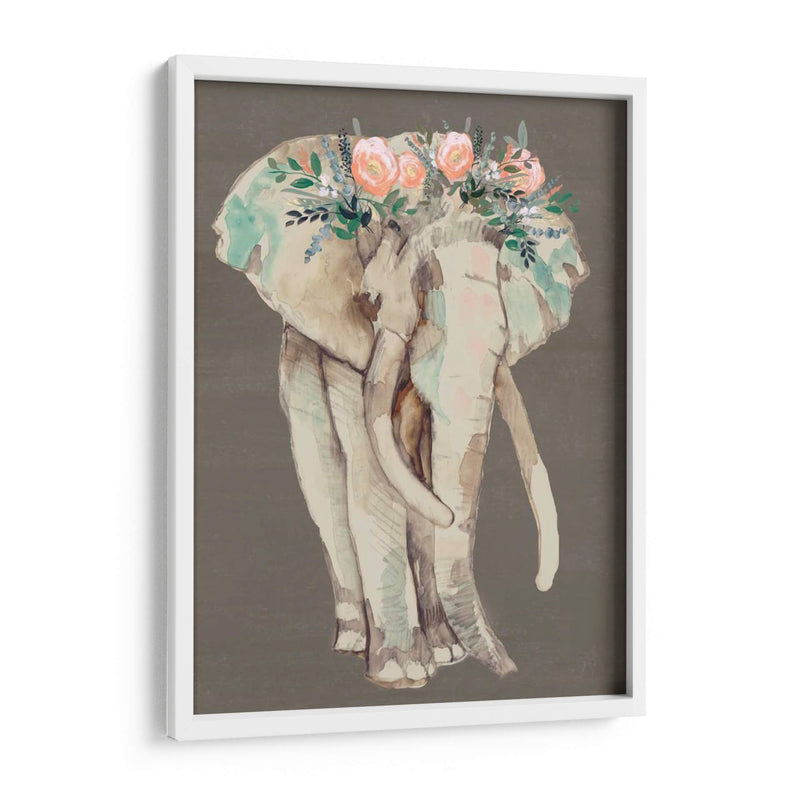 Flor Corona Elefante I - Jennifer Goldberger | Cuadro decorativo de Canvas Lab